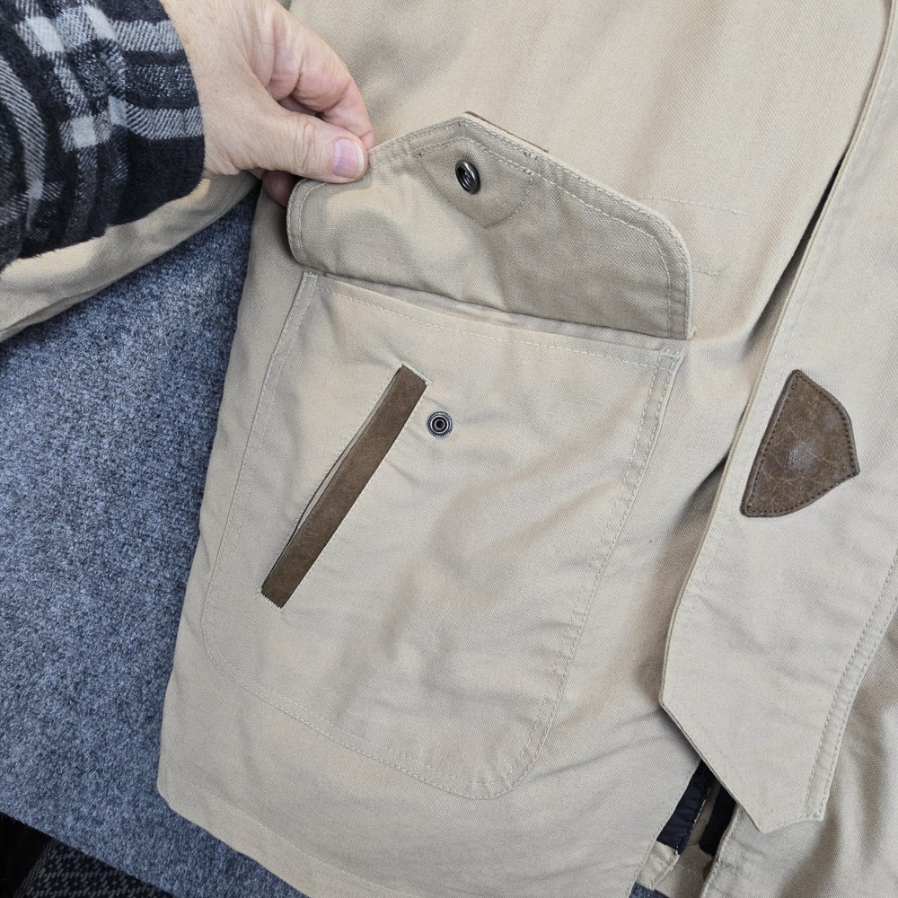 Wrangler Tan and Brown Barn Jacket, Chore Coat - Picture 8 of 16